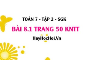 Bài 8.1 trang 50 Toán 7 Tập 2 Kết nối tri thức: Làm quen với biến cố